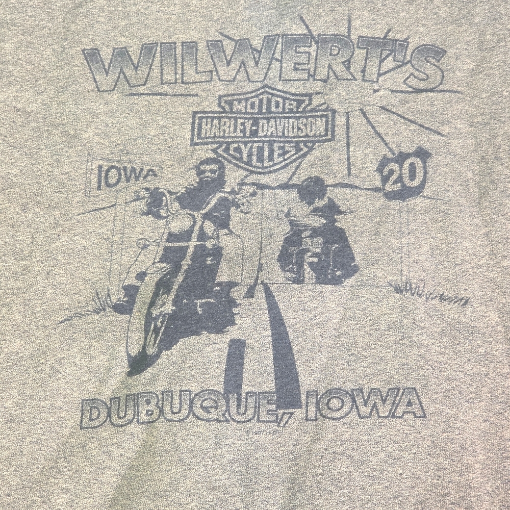 Harley-Davidson Vintage 1997 Brownish Salt N Pepper Crewneck Sweatshirt XL - Picture 3 of 10